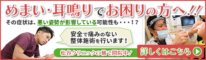 めまい・耳鳴りでお困りの方へ！！